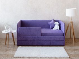 Диван-кровать Happy (сиреневый) в Толмачёво - tolmachyovo.mebel-nsk.ru | фото