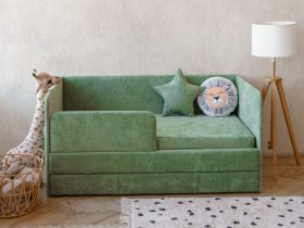 Диван-кровать Happy (зеленый) в Толмачёво - tolmachyovo.mebel-nsk.ru | фото