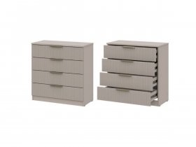 Комод 4 ящика (МДФ) Эккервуд (меланж) в Толмачёво - tolmachyovo.mebel-nsk.ru | фото