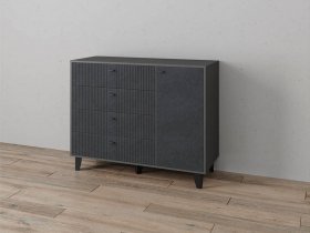 Комод «Катрин-13» (графит/гранит лофт) в Толмачёво - tolmachyovo.mebel-nsk.ru | фото
