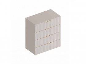Комод с 4 ящ. «Тефия» (тефия/софт сантьяго) в Толмачёво - tolmachyovo.mebel-nsk.ru | фото