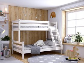 Кровать двухъярусная Адель (белый) в Толмачёво - tolmachyovo.mebel-nsk.ru | фото