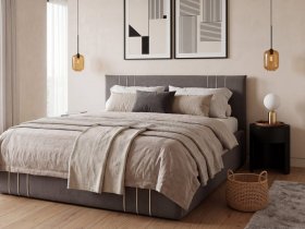 Кровать двуспальная 1,6м с подъем. мех. Леванте в Толмачёво - tolmachyovo.mebel-nsk.ru | фото