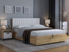 Кровать двуспальная 1,6м Юлия в Толмачёво - tolmachyovo.mebel-nsk.ru | фото