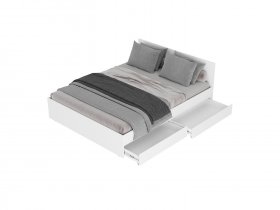 Кровать двуспальная с ящиками 1,4м Симпл КР-12 в Толмачёво - tolmachyovo.mebel-nsk.ru | фото