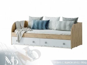 Кровать с ящиками Тренд КР-01 в Толмачёво - tolmachyovo.mebel-nsk.ru | фото
