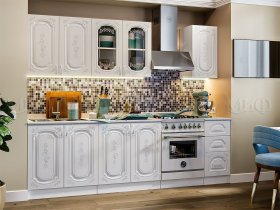 Кухонный гарнитур Лиза-2 (белый) в Толмачёво - tolmachyovo.mebel-nsk.ru | фото