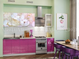 Кухонный гарнитур Вишневый цвет в Толмачёво - tolmachyovo.mebel-nsk.ru | фото