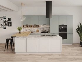 Модульная кухня Перо 3,4м (оазис) в Толмачёво - tolmachyovo.mebel-nsk.ru | фото