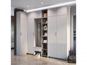 Модульная прихожая Пандора (кашемир/MF03) в Толмачёво - tolmachyovo.mebel-nsk.ru | фото