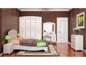 Модульная спальня Каролина в Толмачёво - tolmachyovo.mebel-nsk.ru | фото