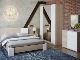 Модульная спальня «Валери» в Толмачёво - tolmachyovo.mebel-nsk.ru | фото