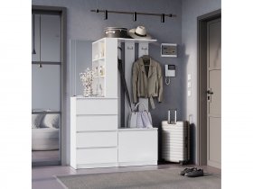 Прихожая Симпл ПР-04 (белый) в Толмачёво - tolmachyovo.mebel-nsk.ru | фото