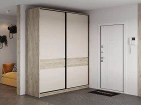 Шкаф-купе Бостон ШК-005 (2.0 м) (дуб крафт серый/кашемир) в Толмачёво - tolmachyovo.mebel-nsk.ru | фото