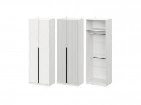 Шкаф ШК-75 Эккервуд (белый) в Толмачёво - tolmachyovo.mebel-nsk.ru | фото