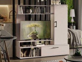 Стенка «Сиена» (кашемир) в Толмачёво - tolmachyovo.mebel-nsk.ru | фото