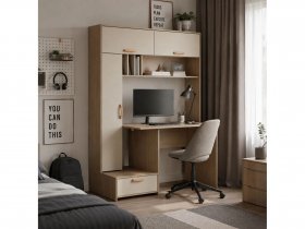 Стол письменный Лайт 03.243  (плэйн/сатин) в Толмачёво - tolmachyovo.mebel-nsk.ru | фото