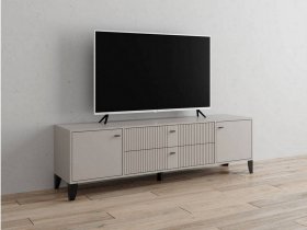 Тумба под ТВ Парус-10 (кашемир/сантьяго софт) в Толмачёво - tolmachyovo.mebel-nsk.ru | фото
