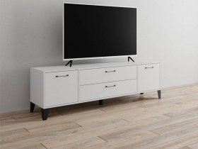 Тумба под ТВ Парус-13 (белый) в Толмачёво - tolmachyovo.mebel-nsk.ru | фото